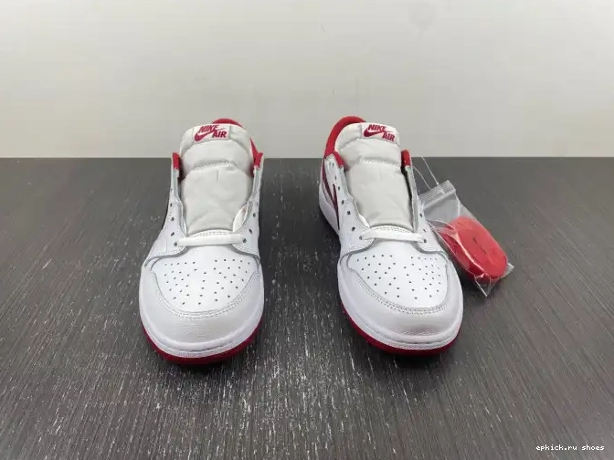 Rep Retro Varsity White Red 705329-101 Low Jordan 1 0603